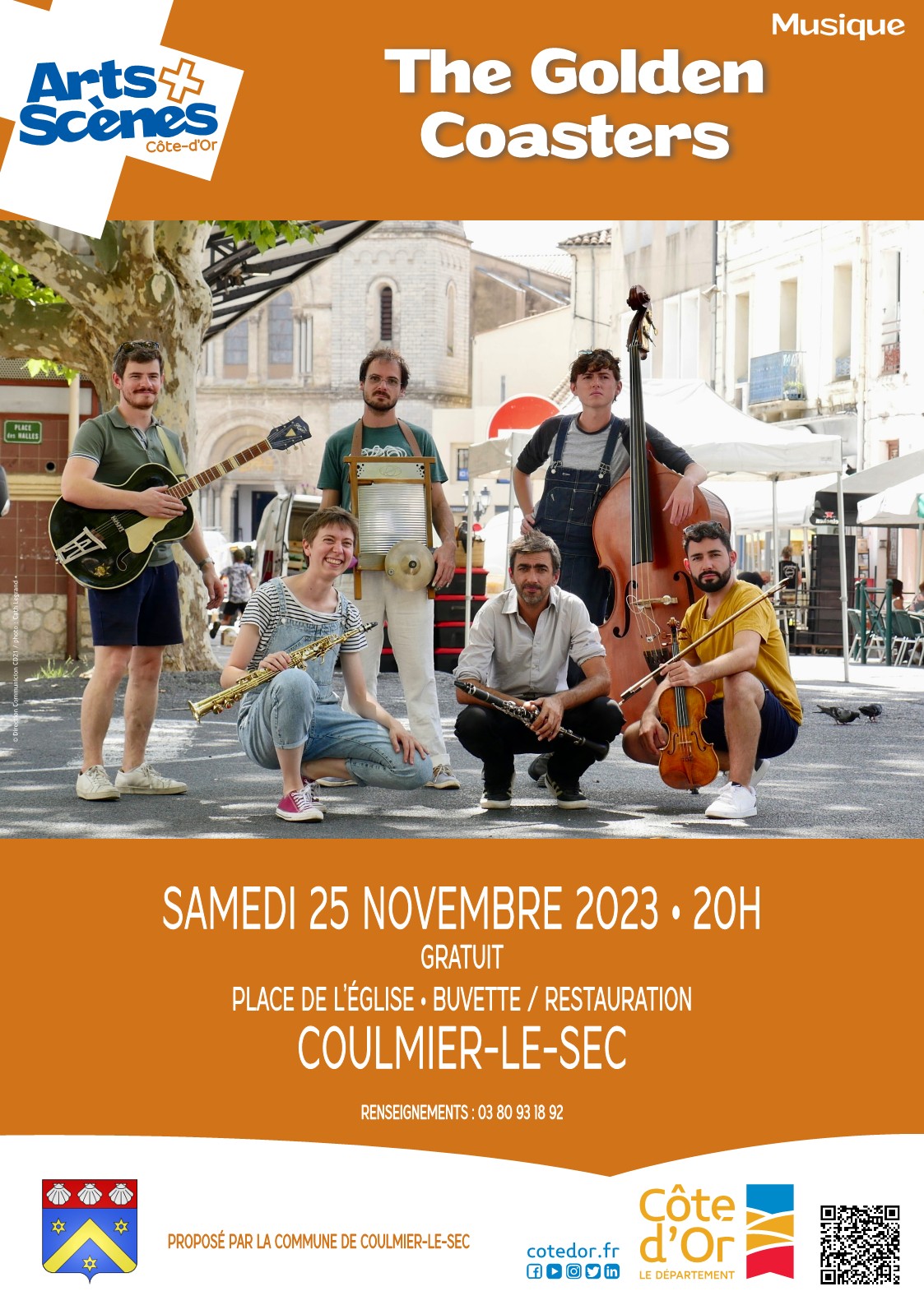 Arts et Scénes : The  Golden Coaster à Coulmier le Samedi 25 Novembre 2023 20h