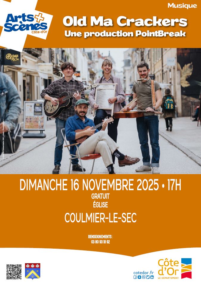 Concert « Old Ma Crackers » le 16/11 à 17h
